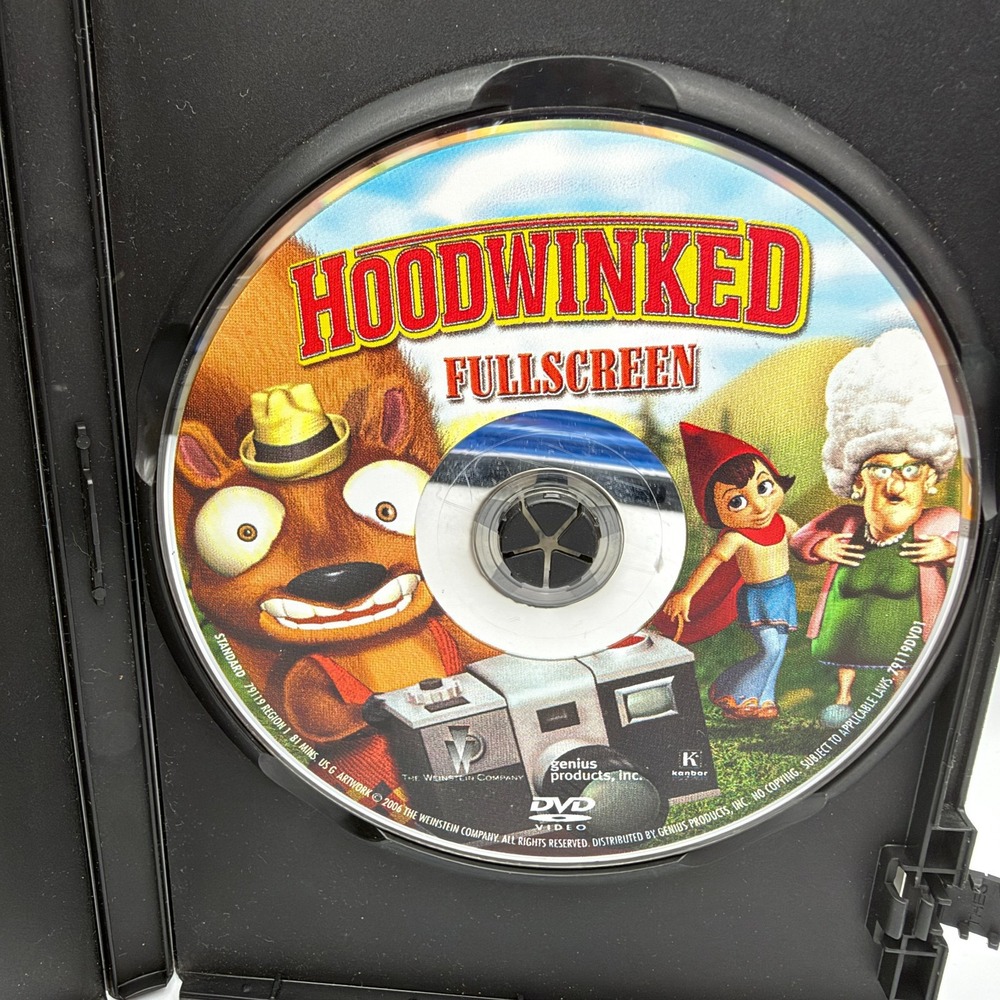 Hoodwinked DVD 2005 Widescreen Squirrel Anne Hathaway Glenn Close Jim Belushi